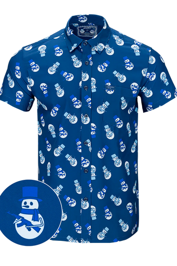 UniJames Comfort Snowman Button Down For Men