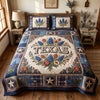 Southern Petals 3-Piece Quilted Bedding Set NCU0TD2777