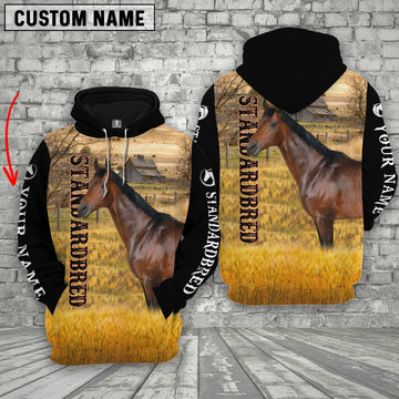 Uni Personalized Name Standardbred House On The Farm 3D Hoodie