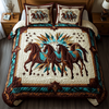 Steed Style 3-Piece Quilted Bedding Set NCU0VH1822