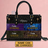 Personalized Leather Handbag - I Am Strong , I Am Loved , I Am Worthy , I Am Enough - CABLTHB02250424.