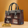 Strong Women Personalized Leather Handbag by – Empowerment in Style - CABLTHB21020424.