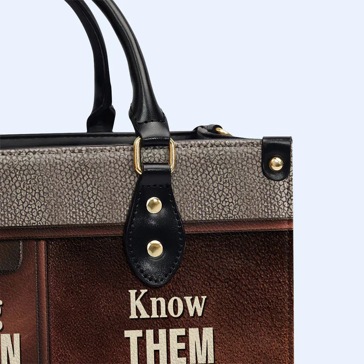 Strong Women Personalized Leather Handbag by – Empowerment in Style - CABLTHB21020424.