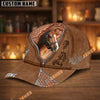 Unijames Personalized Western Horse Leather Style Cap