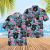 UniJames Tropical Blue Pink Floral 3D Hawaiian Shirt (14 Styles)