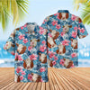 UniJames Tropical Blue Pink Floral 3D Hawaiian Shirt (14 Styles)