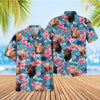 UniJames Tropical Blue Pink Floral 3D Hawaiian Shirt (14 Styles)