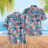 UniJames Tropical Blue Pink Floral 3D Hawaiian Shirt (14 Styles)