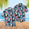 UniJames Tropical Blue Pink Floral 3D Hawaiian Shirt (14 Styles)