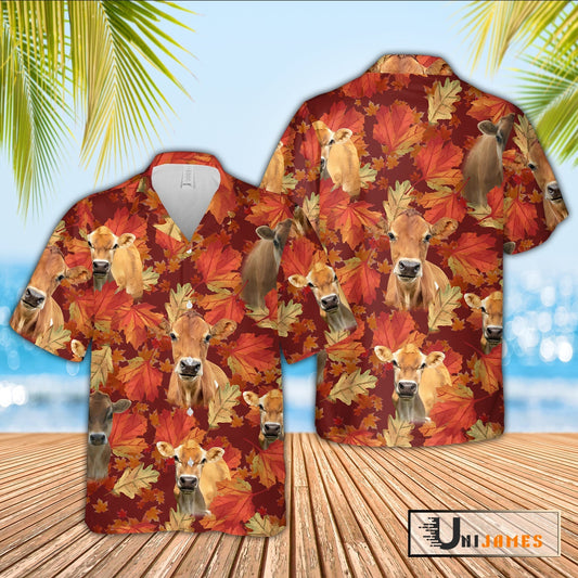 Uni Jersey Autumn Farm 3D Hawaiian Shirt