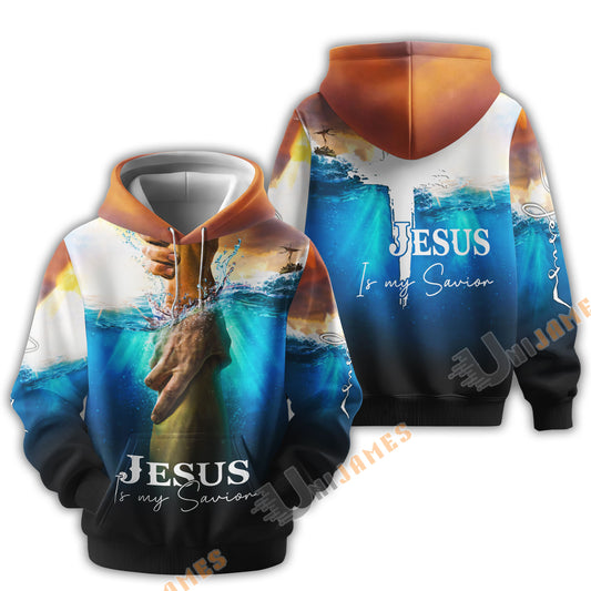Uni Jesus Is My Savior Take My Hand God 3D Hoodie