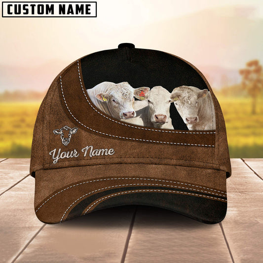 Uni Polled Charolais Happiness Customized Name Cap