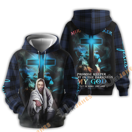 Uni Christian Jesus Lion Cross 3D Hoodie