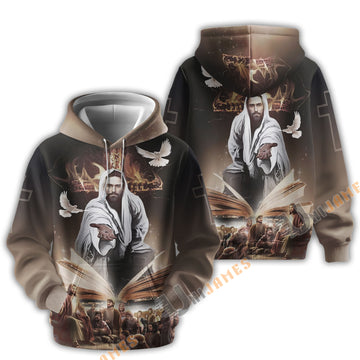 Uni Jesus God Bible And Dove 3D Hoodie