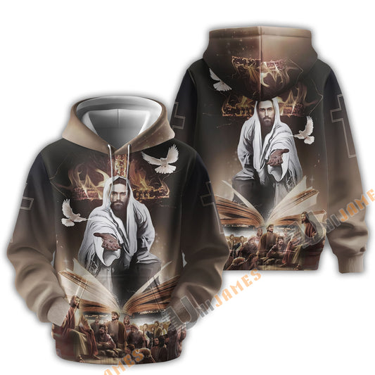 Uni Jesus God Bible And Dove 3D Hoodie