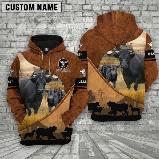 Uni Dexter Farming Dark Brown Personalized 3D Hoodie