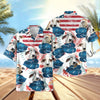UniJames US Flag Flower Hawaiian Shirt (14 Styles)