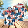 UniJames US Flag Flower Hawaiian Shirt (14 Styles)