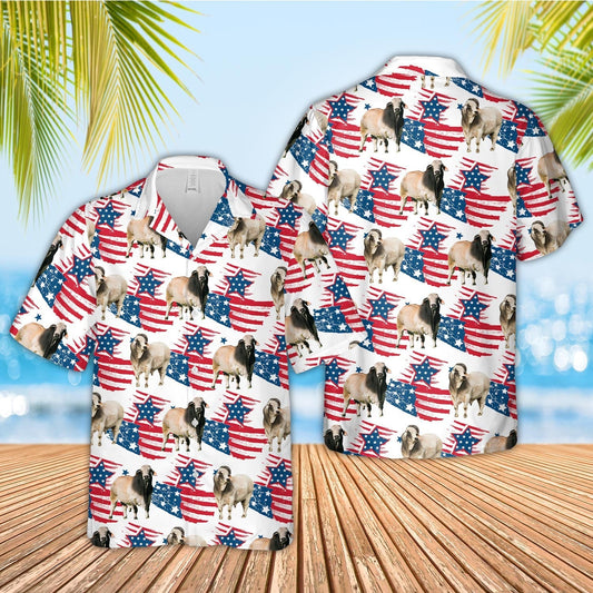 Unique Brahman Happy Flag 3D Hawaiian Shirt