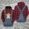 Unique Charolais Red Plaid Pattern 3D Shirts
