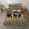 Uni Black Hereford Vintage 3D Bedding Set