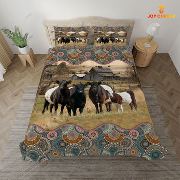 Uni Belted Galloway Vintage 3D Bedding Set
