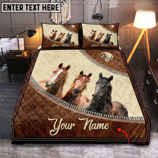 Uni Happiness Horse Quilt Bedding Set