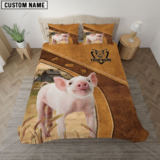 Uni Custom Name Pig Bedding set
