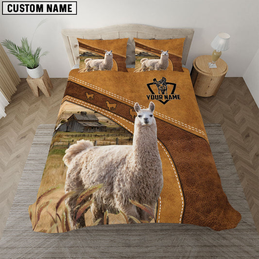 Uni Custom Name Lhama Bedding set