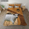 Uni Custom Name British White Park Bedding set