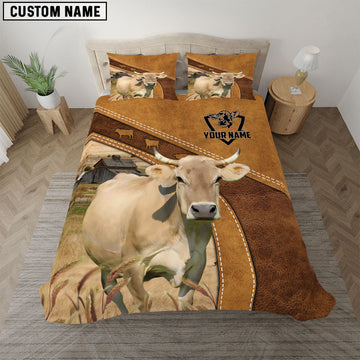 Uni Custom Name Braunvieh Bedding set