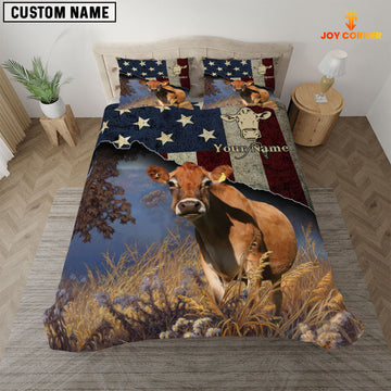 Uni Jersey America Customized Name 3D Bedding Set