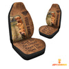 Uni Highland Personalized Name Leather Pattern Car Seat Covers Universal Fit For Customer (2Pcs)