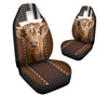 Uni Jesus Highland Cattle Pattern Car Seat Cover Set