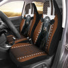 Uni Jesus Black Angus Pattern Car Seat Cover Set