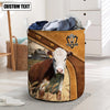 Uni Hereford Cattle Brown Custom Name Basket