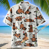 Unijames Cute Cartoon Thoroughbred Horse Neigh Pattern Hawaiian Shirt