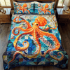 Tentacle Tango 3-Piece  Quilted Bedding Set NCU0DV225