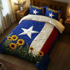Texas Bloom 3-Piece Quilted Bedding Set NCU0NT6350