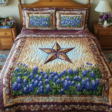 Texas Pride 3-Piece Quilted Bedding Set NCU0DK6764