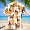 Unijames Tropical Bay Thoroughbred Horse Floral Hawaiian Shirt