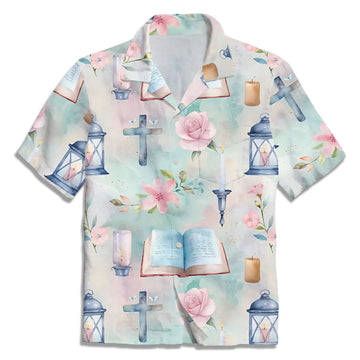 UniJames The Light Flower Christian Hawaiian Shirt