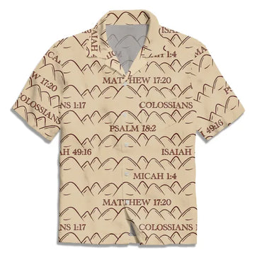UniJames The Vintage Bible Verse Christian Hawaiian Shirt