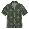UniJames The Vintage Green Cross Christian Hawaiian Shirt