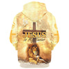 The Hand Of Jesus Lion And Lamb Hoodie Jesus Is My Savior Hoodies Jesus Hoodie Men & Women, God 3D Printed Hoodie, Christian Apparel Hoodies
