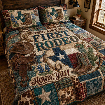 The Howdy Collection 3-Piece Quilted Bedding Set NCU0PT11733
