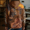 UniJames Personalized Western Tooled Leather Horse 3D Hoodie