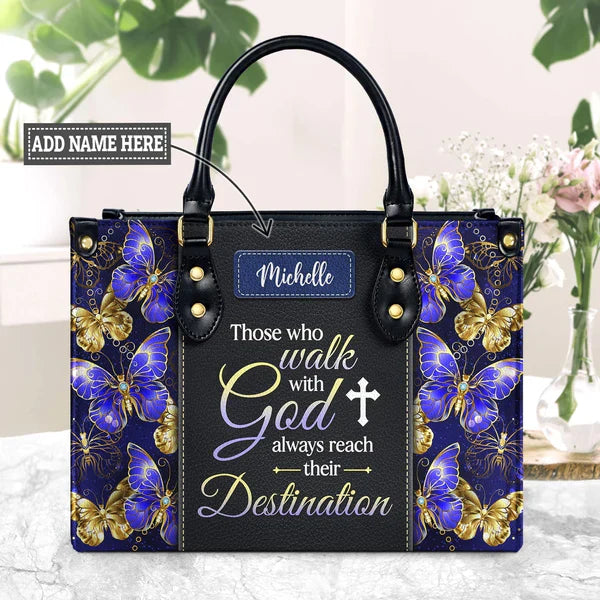 Those Who Walk With God Always Reach Their Destination Butterfly, Personalized Gifts, Gifts for Women.