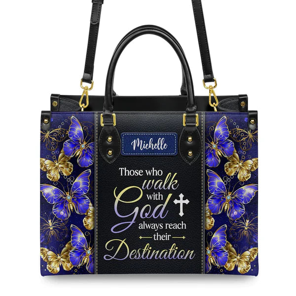Those Who Walk With God Always Reach Their Destination Butterfly, Personalized Gifts, Gifts for Women.