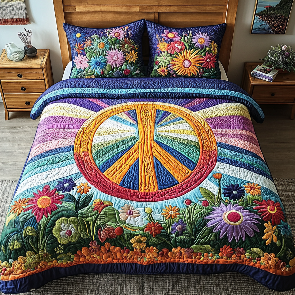 Hippie Quilted Bedding Set NCU0VT110